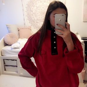 Vintage red Polo by Ralph Lauren sweatshirt